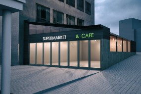 Магазин с кафетерием
