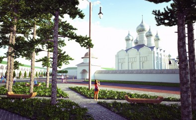 Комплексное благоустройство исторического центра города Ростов c детальной проработкой Соборной площади и улицы Каменный мост