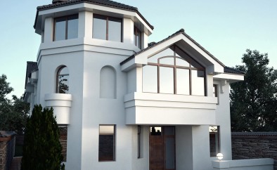 Индивидуальный жилой дом с элементами классической архитектуры