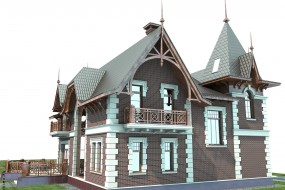 Индивидуальный жилой дом в викторианском стиле