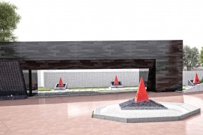 Мемориальный комплекс, посвященный жертвам фашистского концлагеря, располагавшегося в годы ВОВ на территории совхоза "Красный"